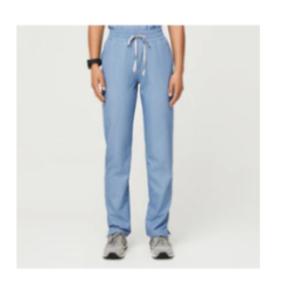 Heather Indigo High Waisted Scrub Pants